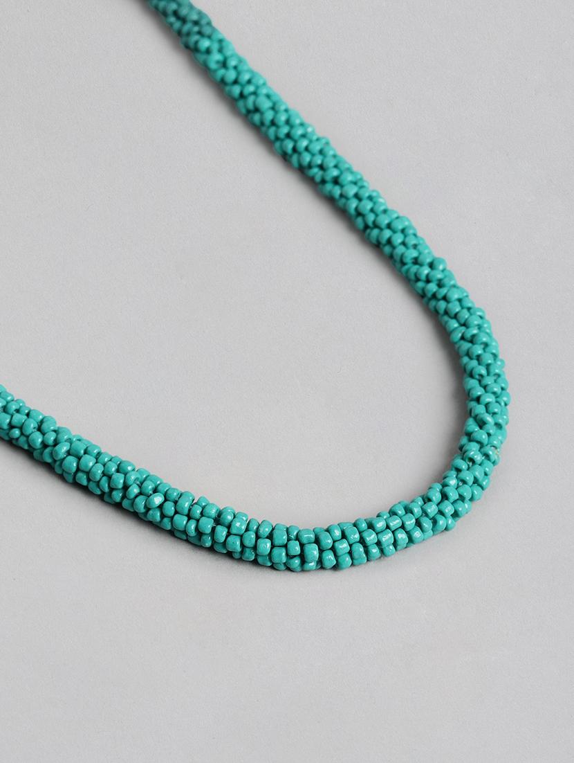women green and blue minimal beaded necklace - 18509732 - Zoom Image - 3