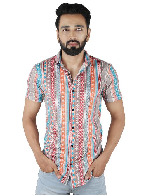 multi colored printed casual shirt - 18509871 - Standard Image - 1