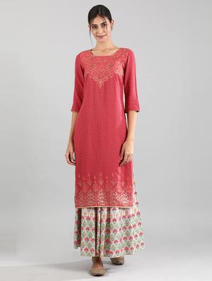 flared skirt with printed detail - 18511433 - Standard Image - 5