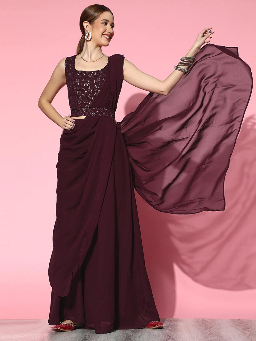 foil print semi-stitched lehenga choli with dupatta - 18512355 - Zoom Image - 1