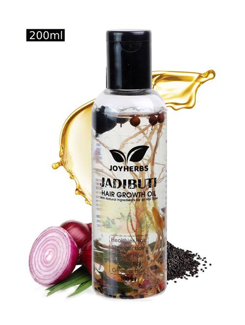 joyherbs ayurvedic natural jadibuti hair oil - hair fall control, dandruff control, healthy thick, stronger hair 200ml - 18512378 - Standard Image - 1