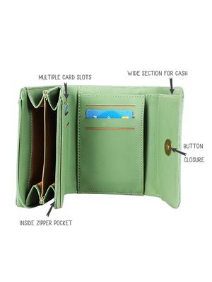 green pvc wallet - 18514935 - Standard Image - 3
