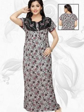 women cotton printed nighty - 18515347 - Standard Image - 1