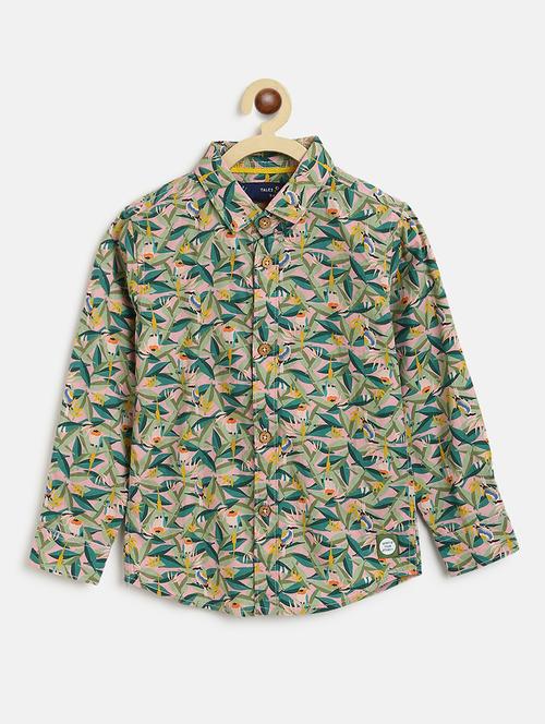 boys pink printed shirt - 18515420 - Very Small Image - 1