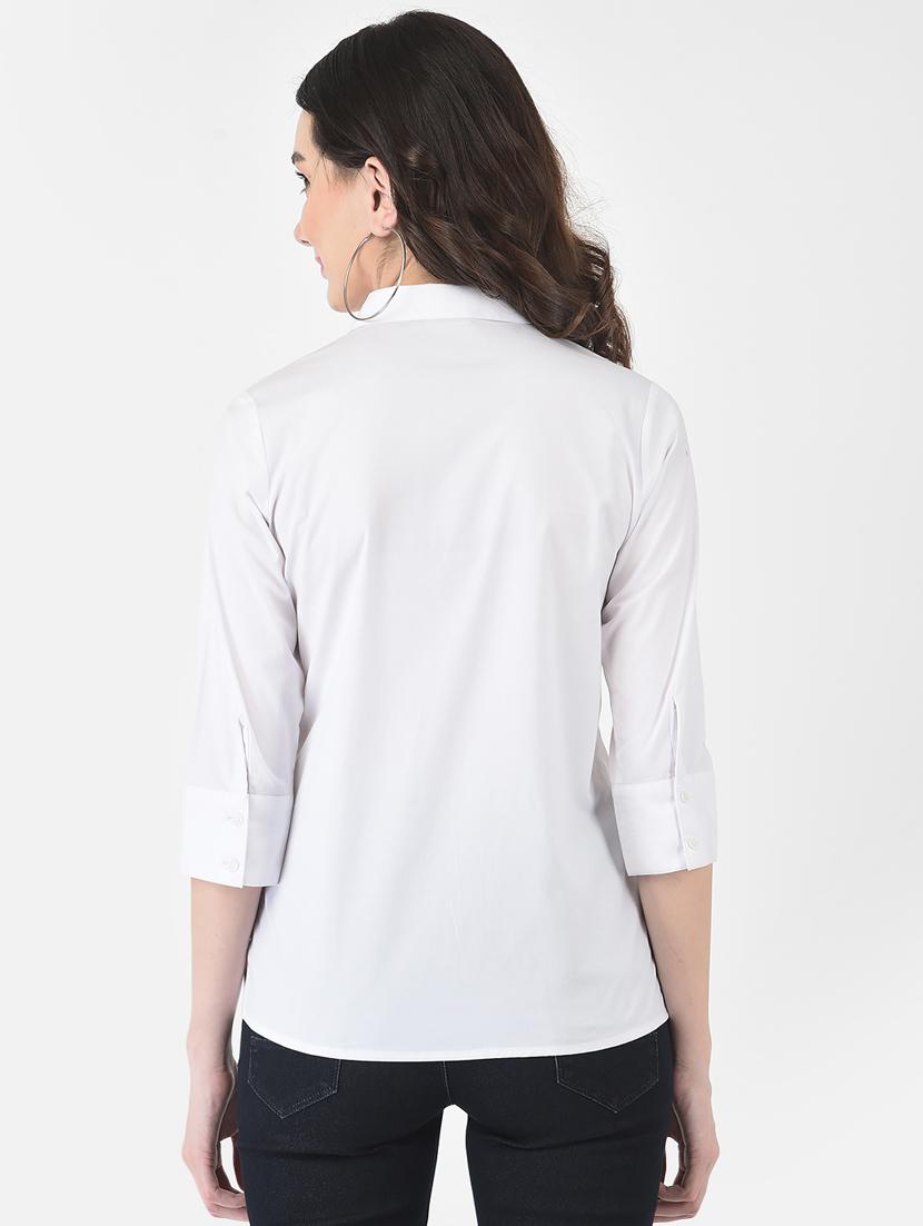 three quarter sleeved typographic shirt - 18515749 - Zoom Image - 3