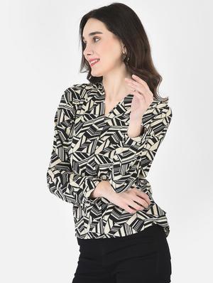 concealed placket abstract printed shirt - 18515750 - Standard Image - 2