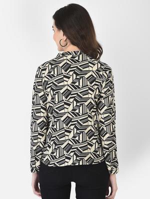 concealed placket abstract printed shirt - 18515750 - Standard Image - 3