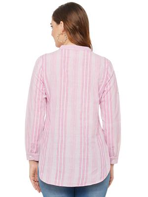 roll up sleeved striped regular shirt - 18515790 - Standard Image - 3