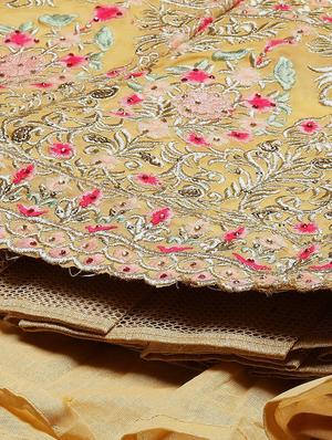 embroidered semi-stitched lehenga choli with dupatta - 18515798 - Standard Image - 7