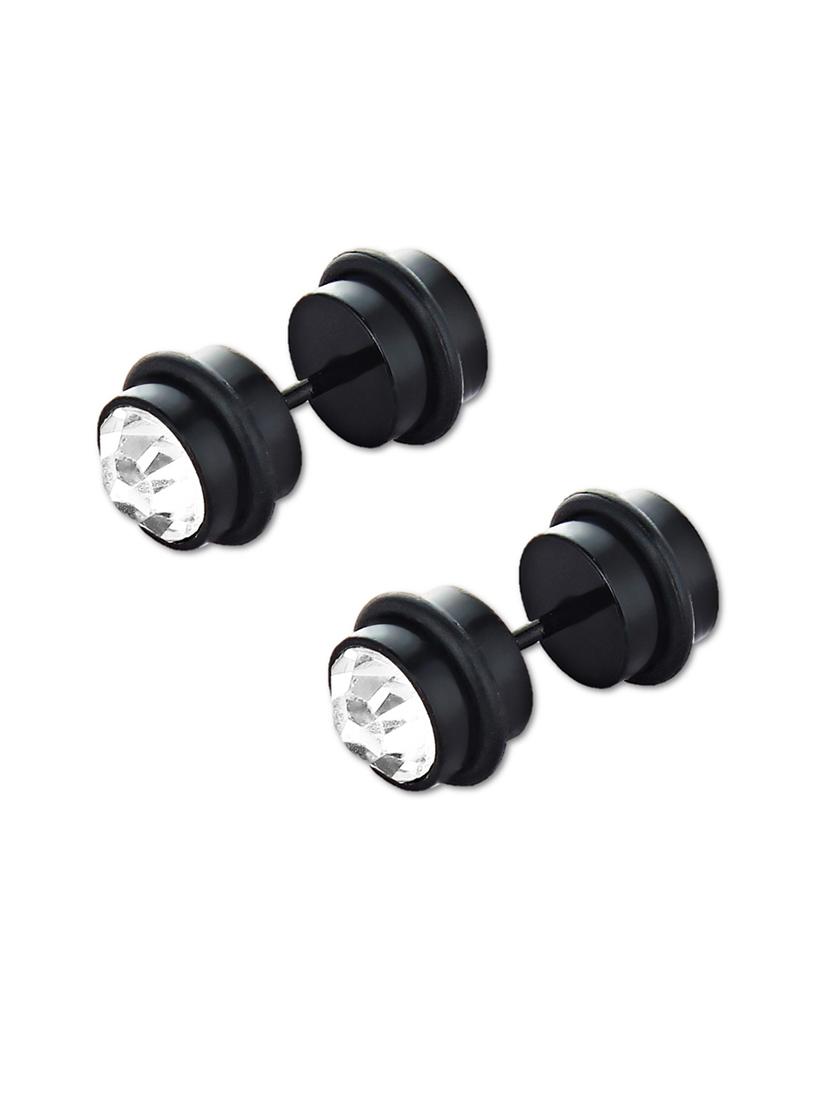 black stud earring - 18516651 - Zoom Image - 1