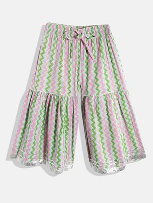 girls printed kurta sharara suit set - 18517012 - Standard Image - 3