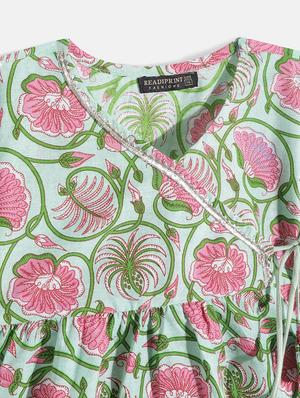girls printed kurta sharara suit set - 18517012 - Standard Image - 4