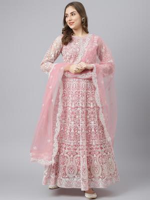 embroidered unstitched suit set - 18518592 - Standard Image - 2