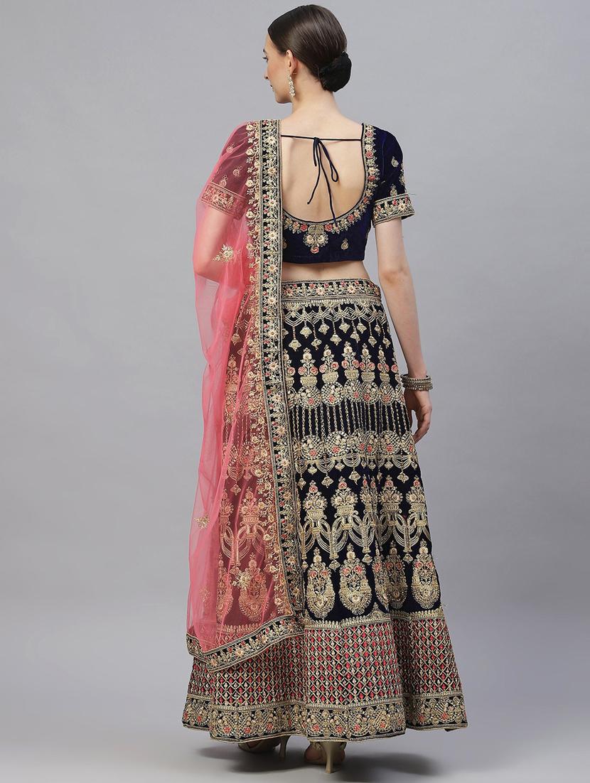lehenga choli and dupatta with embroidery work - 18518624 - Zoom Image - 3