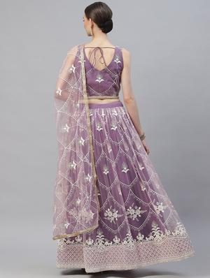 lehenga choli and dupatta with digital print & embroidery work - 18518625 - Standard Image - 3