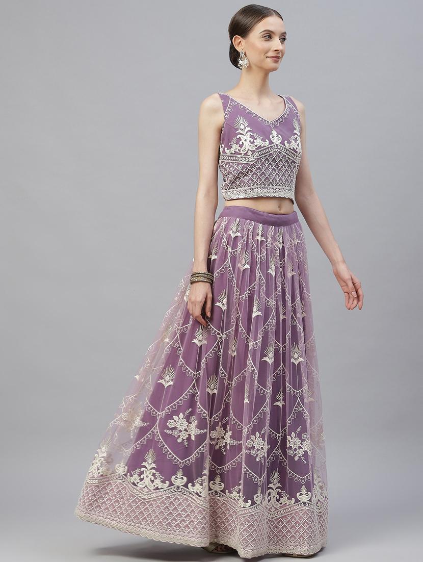 lehenga choli and dupatta with digital print & embroidery work - 18518625 - Zoom Image - 2