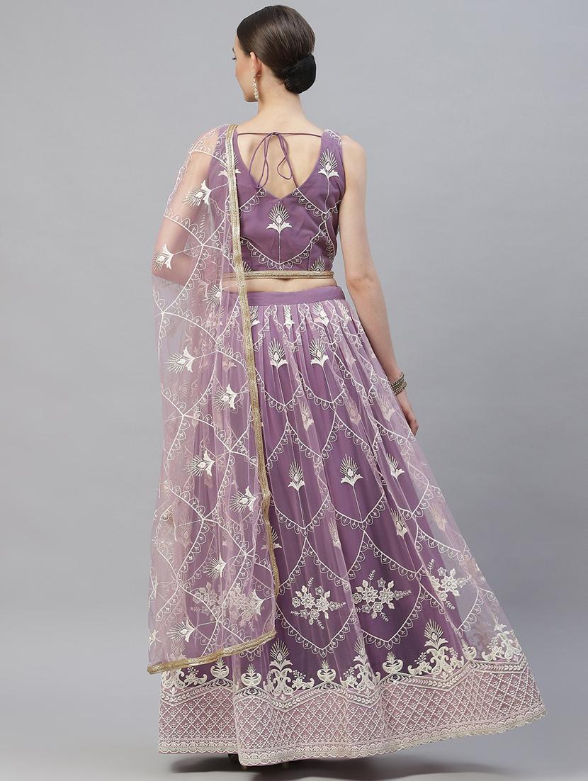 lehenga choli and dupatta with digital print & embroidery work - 18518625 - Zoom Image - 3