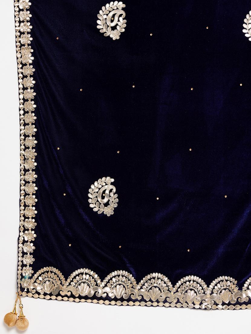 gotta patti velvet dupatta - 18519327 - Zoom Image - 5