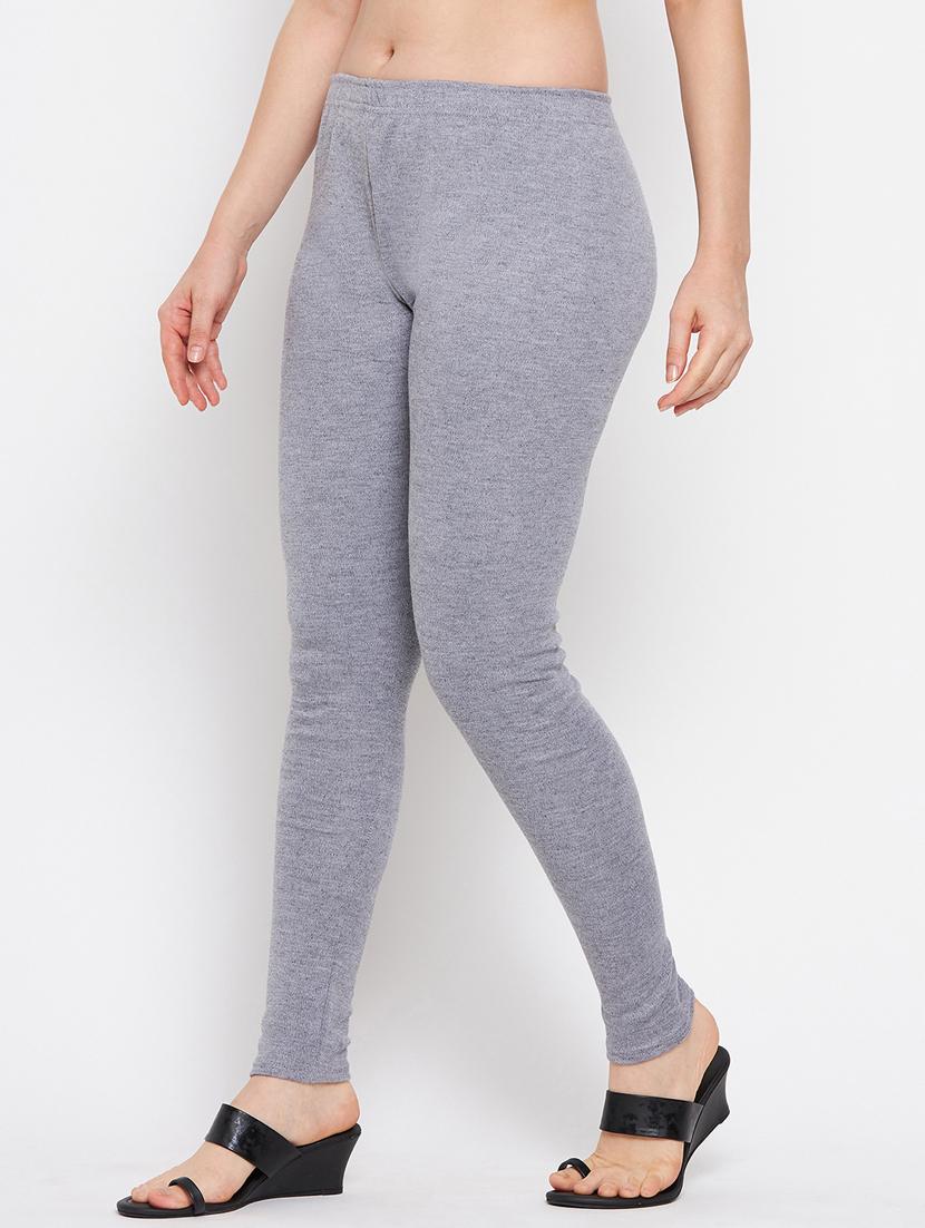 mid rise solid woolen legging - 18519362 - Zoom Image - 3