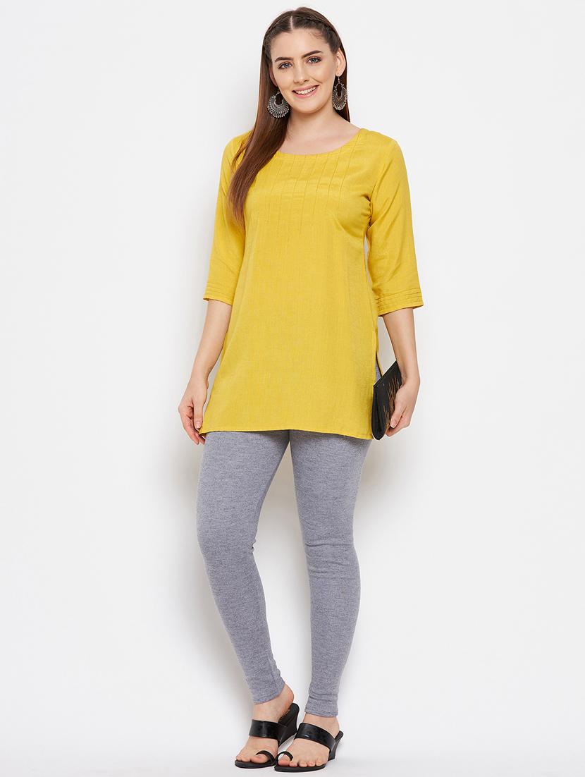 mid rise solid woolen legging - 18519362 - Zoom Image - 5