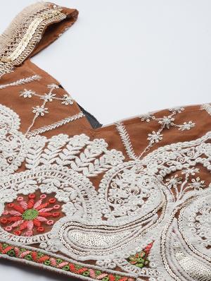 lehenga and choli with embroidery and sequence work and dupatta - 18519629 - Standard Image - 4