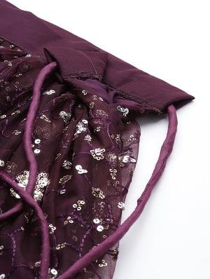 lehenga and choli with embroidery, sequence, zari work and dupatta - 18519640 - Standard Image - 4