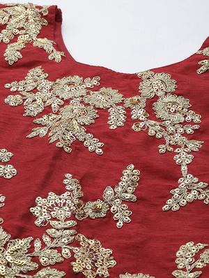 lehenga and choli with zari, sequence and embroidery work and dupatta - 18519644 - Standard Image - 5
