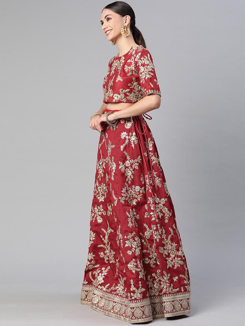 lehenga and choli with zari, sequence and embroidery work and dupatta - 18519644 - Zoom Image - 2