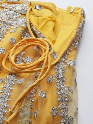 embroidered semi-stitched lehenga choli with dupatta - 18519653 - Standard Image - 5