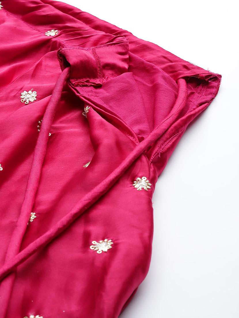 embroidered semi-stitched lehenga choli with dupatta - 18519662 - Zoom Image - 4