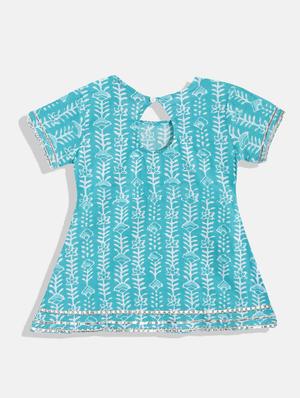 girls floral kurta pant set - 18519698 - Standard Image - 2