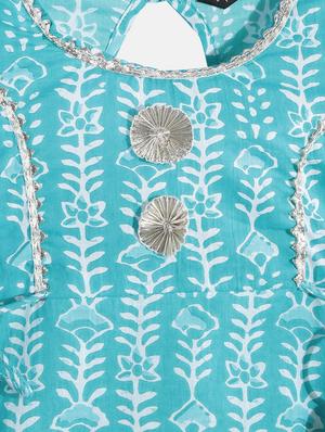 girls floral kurta pant set - 18519698 - Standard Image - 4