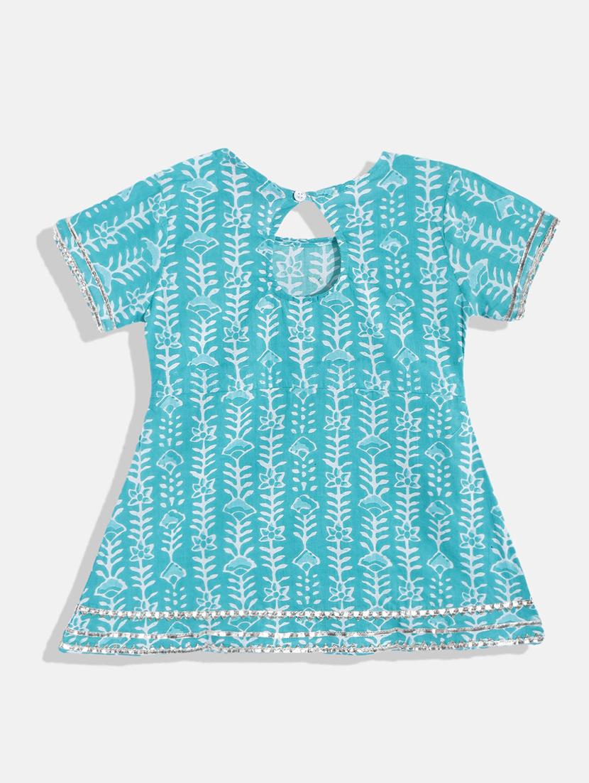 girls floral kurta pant set - 18519698 - Zoom Image - 2