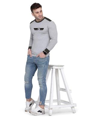 color blocked chest print t-shirt - 18520134 - Standard Image - 4