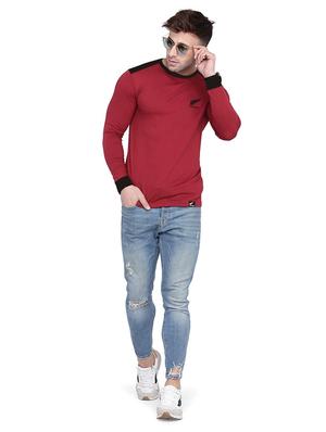 color blocked chest print t-shirt - 18520141 - Standard Image - 4