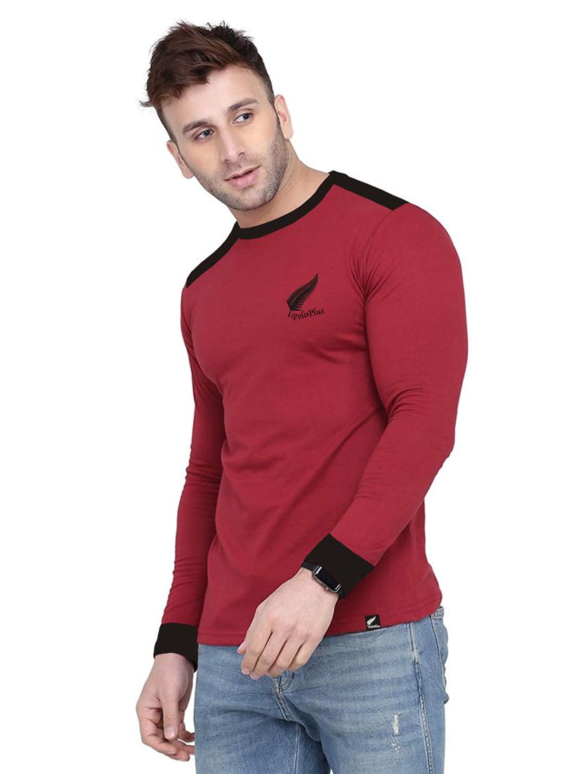 color blocked chest print t-shirt - 18520141 - Zoom Image - 2