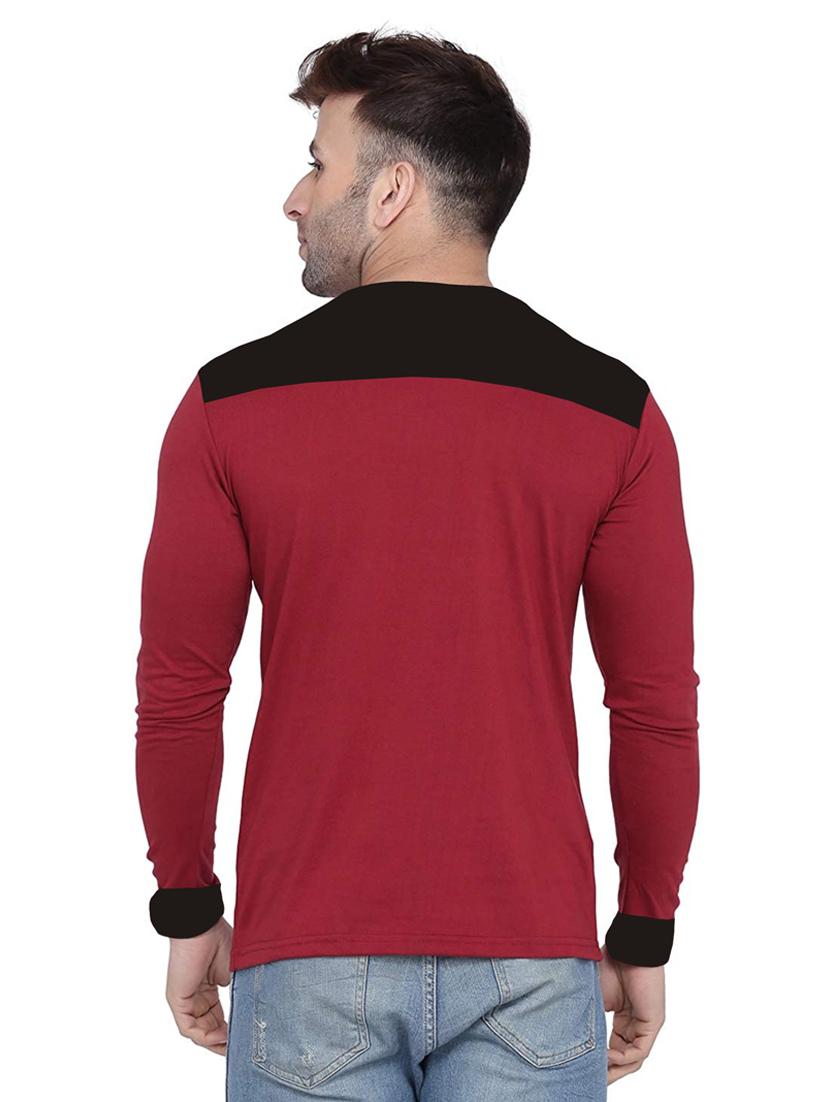color blocked chest print t-shirt - 18520141 - Zoom Image - 3