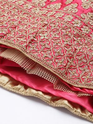 embroidered unstitched lehenga choli with dupatta - 18520188 - Standard Image - 5