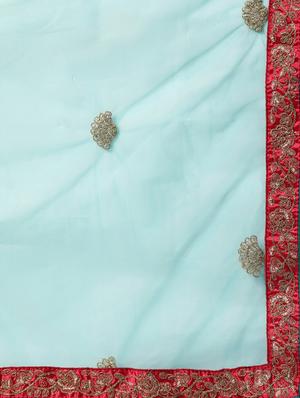 embroidered unstitched lehenga choli with dupatta - 18520188 - Standard Image - 6