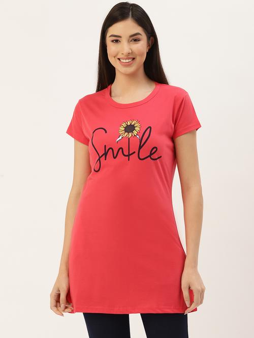 printed round neck regular tee - 18523765 - Standard Image - 1