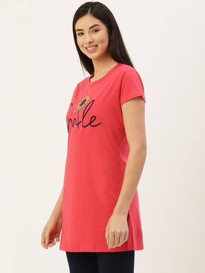 printed round neck regular tee - 18523765 - Standard Image - 2