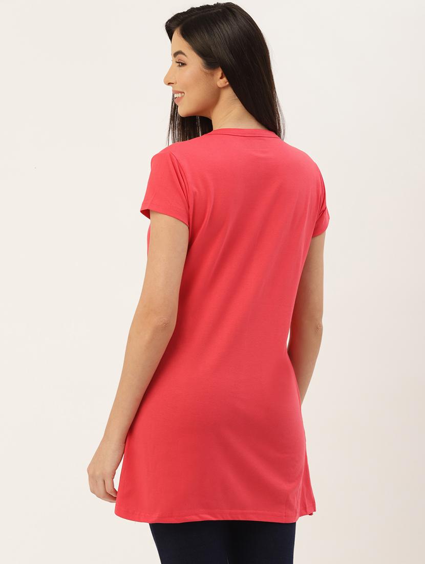 printed round neck regular tee - 18523765 - Zoom Image - 3