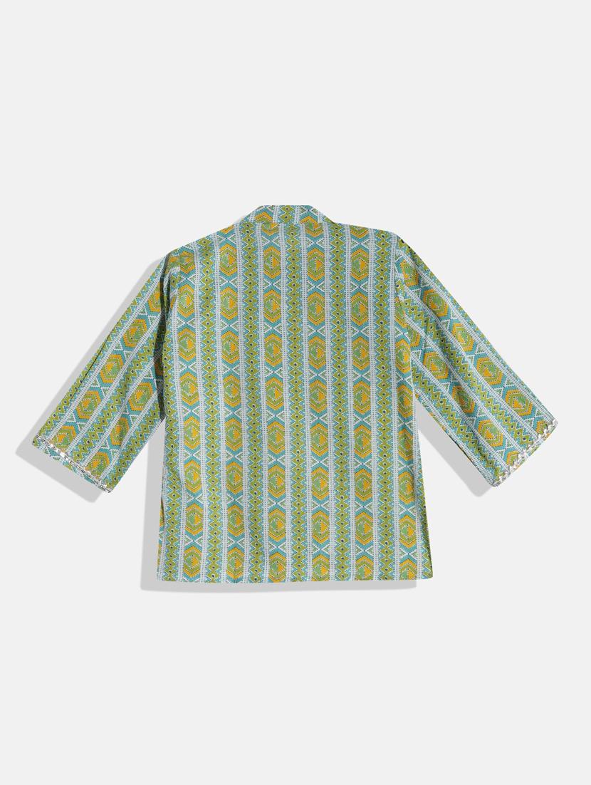 boys multi colored printed kurta pyjama set - 18524446 - Zoom Image - 2