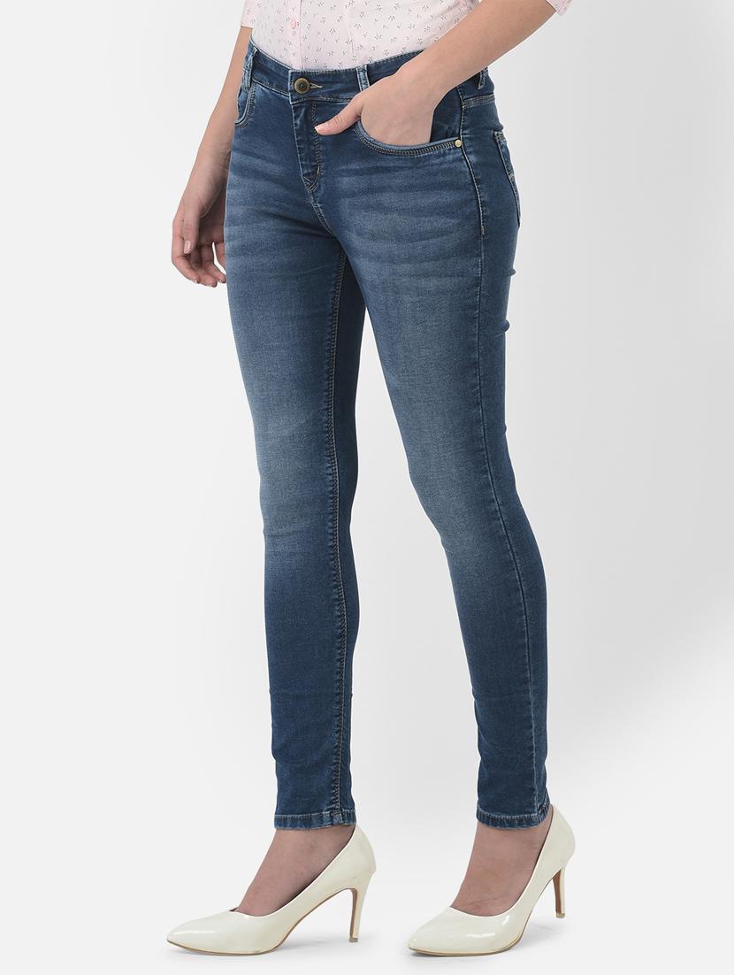 mid rise stone wash denim jean - 18526063 - Zoom Image - 2