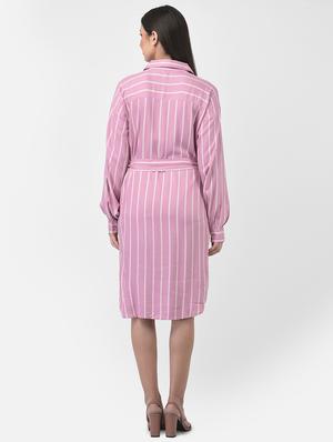 tie front striped dress - 18526071 - Standard Image - 3