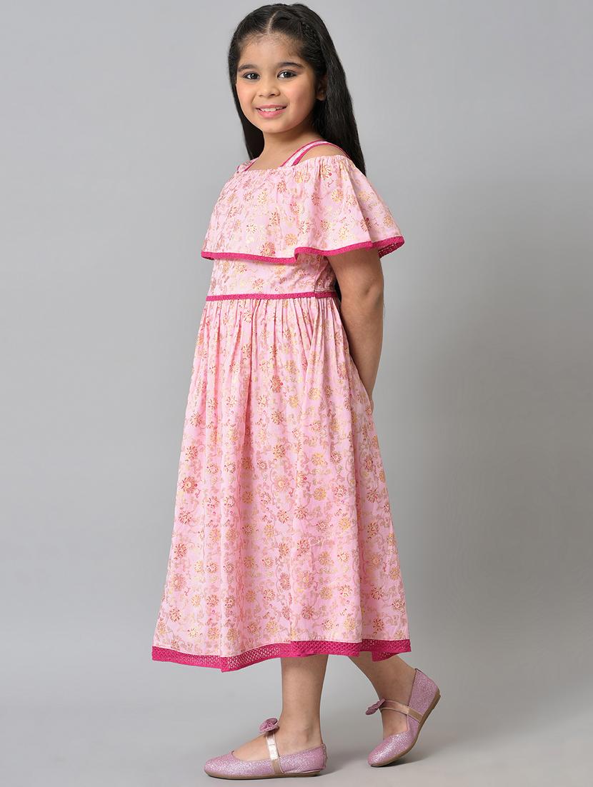 girls printed long frock - 18526165 - Zoom Image - 2