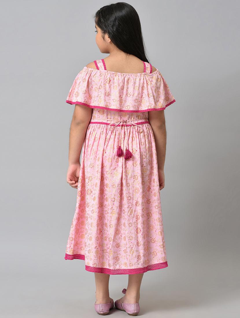 girls printed long frock - 18526165 - Zoom Image - 3