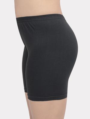 black solid boy shorts panty - 18526237 - Standard Image - 2