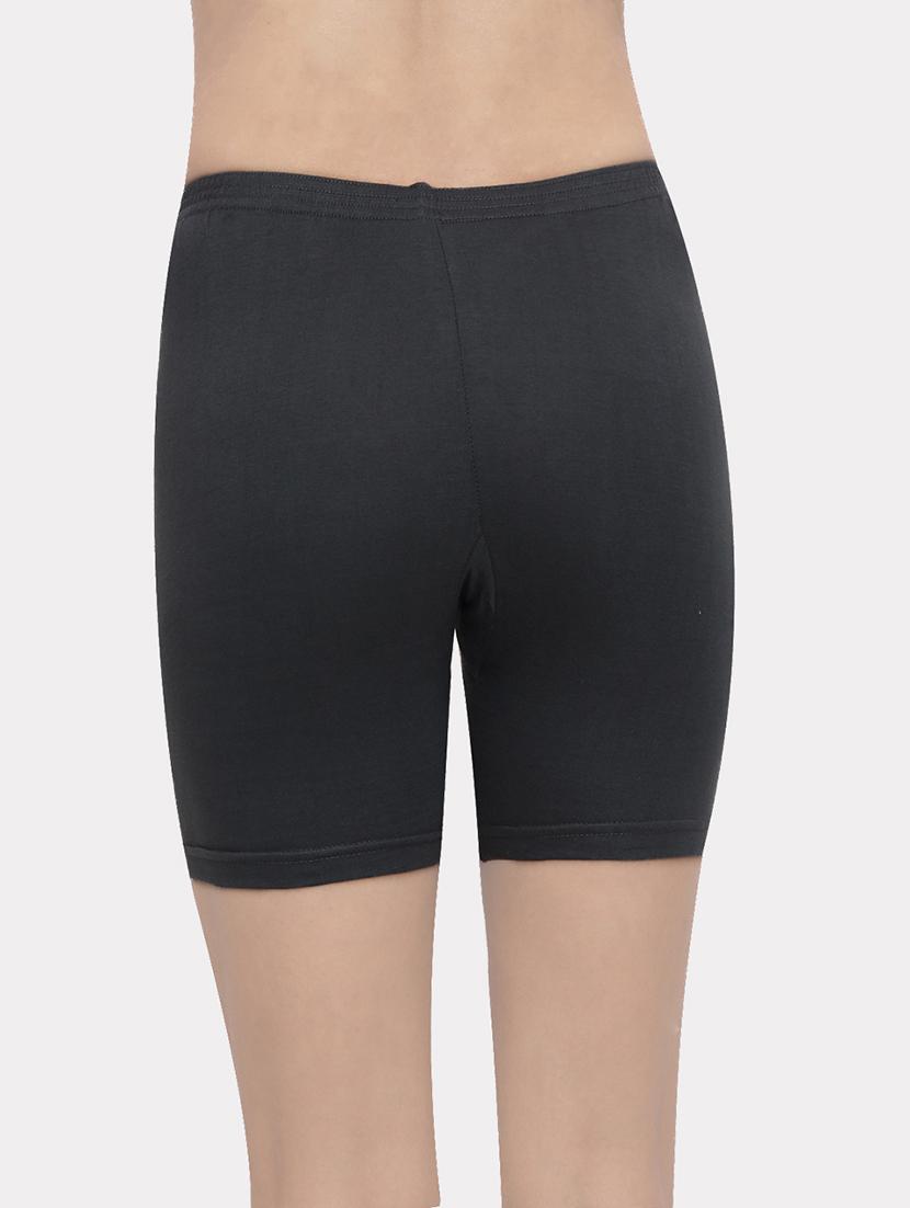black solid boy shorts panty - 18526237 - Zoom Image - 4