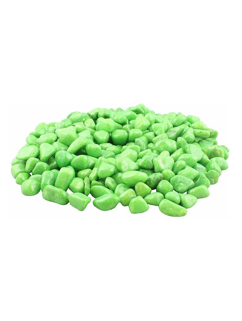 stone decorative aquarium and vase fillers pebbles for garden & home decor colour light green